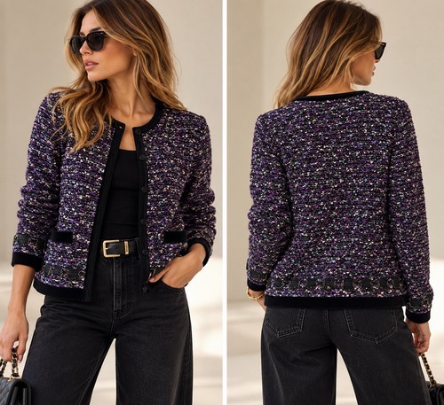 Escada lila boucle - boucle, tweed